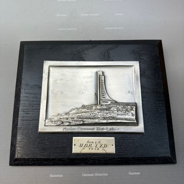 Wandrelief Marine-Ehrenmal Laboe Kiel 1938 Geschenk