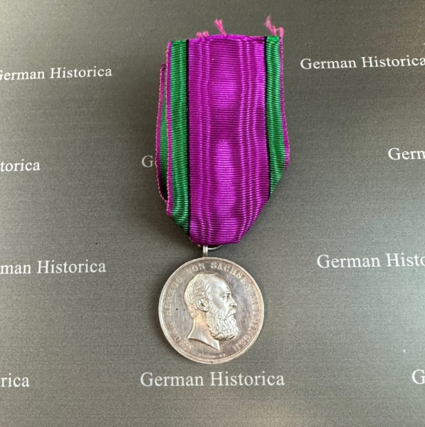 Medaille Sachsen Meiningen Silber