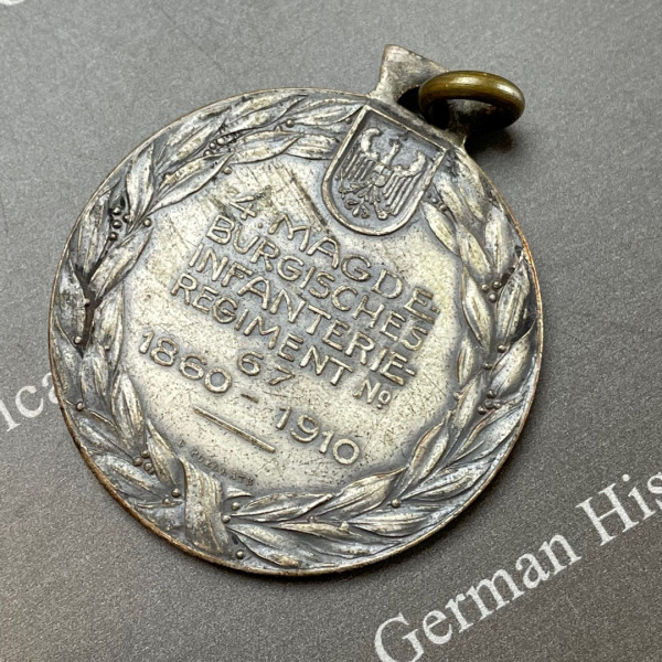 Medaille 4. Magd. Inf. Reg No. 67 1860-1910