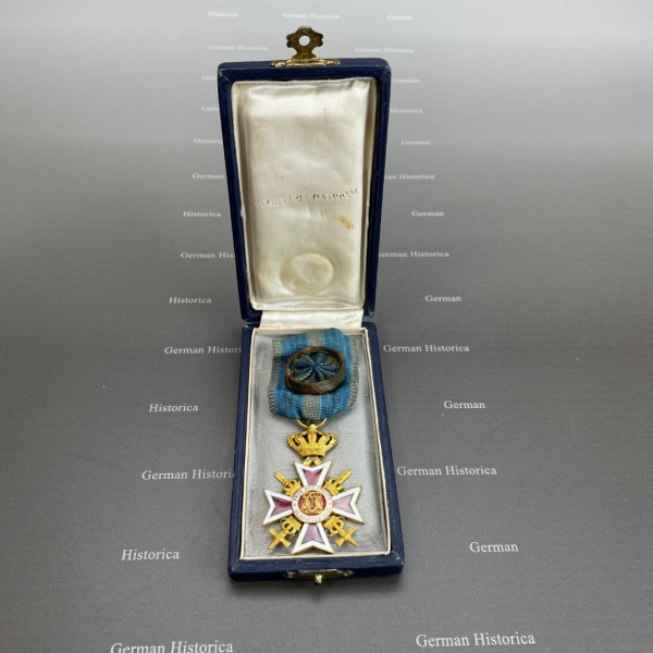 Orden der Krone von Rumänien Offizierskreuz m. Schwerter