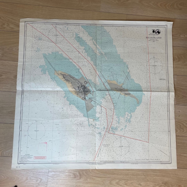 Kriegsmarine Seekarte Nordsee Helgoland