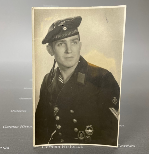 Kriegsmarine Portraitfoto Schnellboot-Fahrer